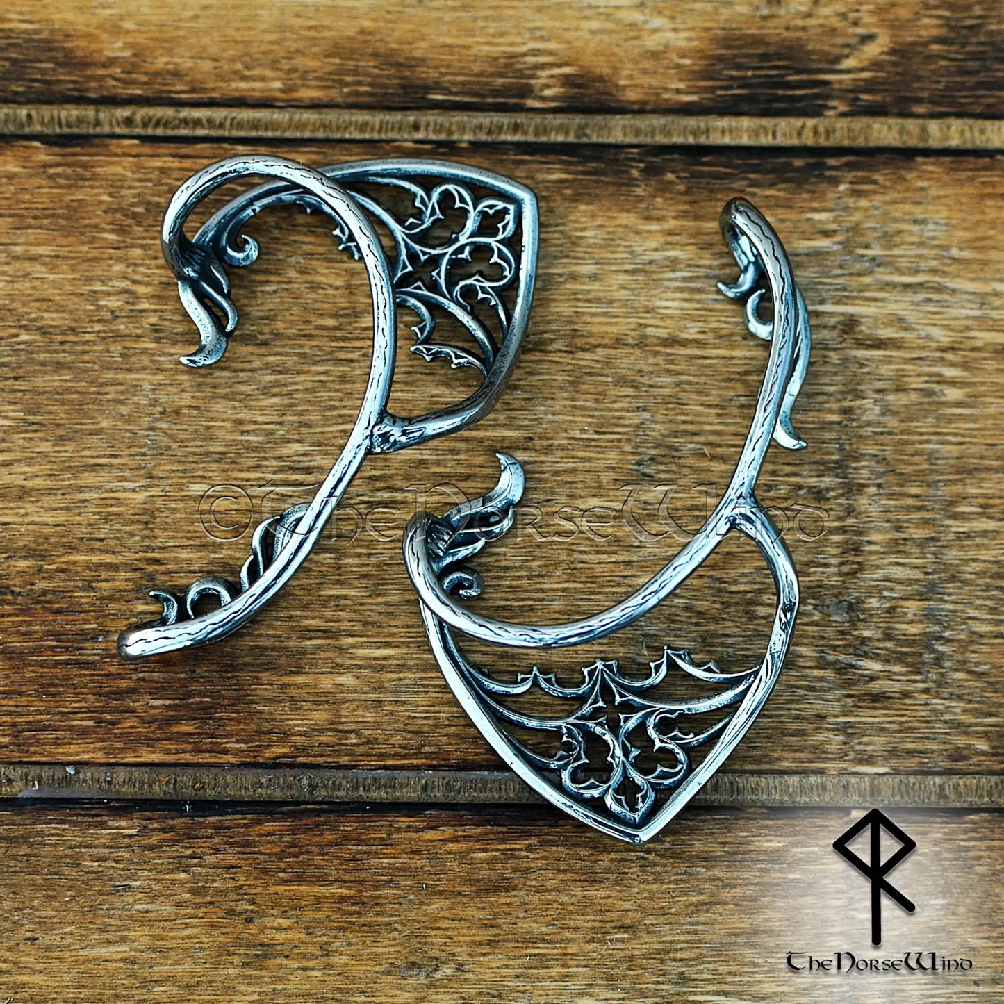 Gothic Elf Ear Cuff Earrings – No Piercing Arboreus, 316L Stainless Steel