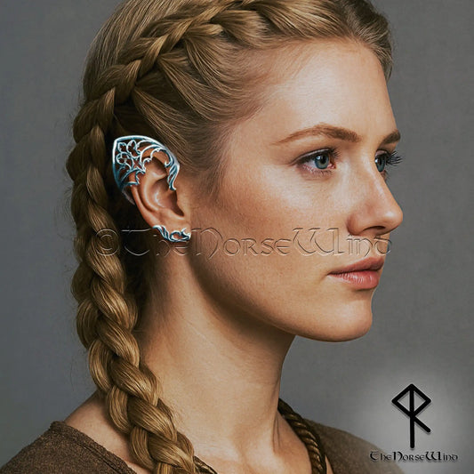 Gothic Elf Ear Cuff Earrings – No Piercing Arboreus, 316L Stainless Steel