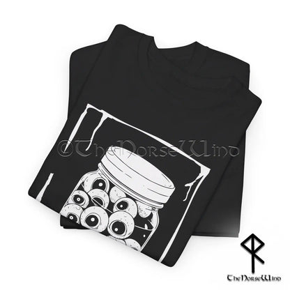 Gothic Eyeball Jar T-Shirt - Grunge Horror Weirdcore Fashion - Creepy Alt Clothing