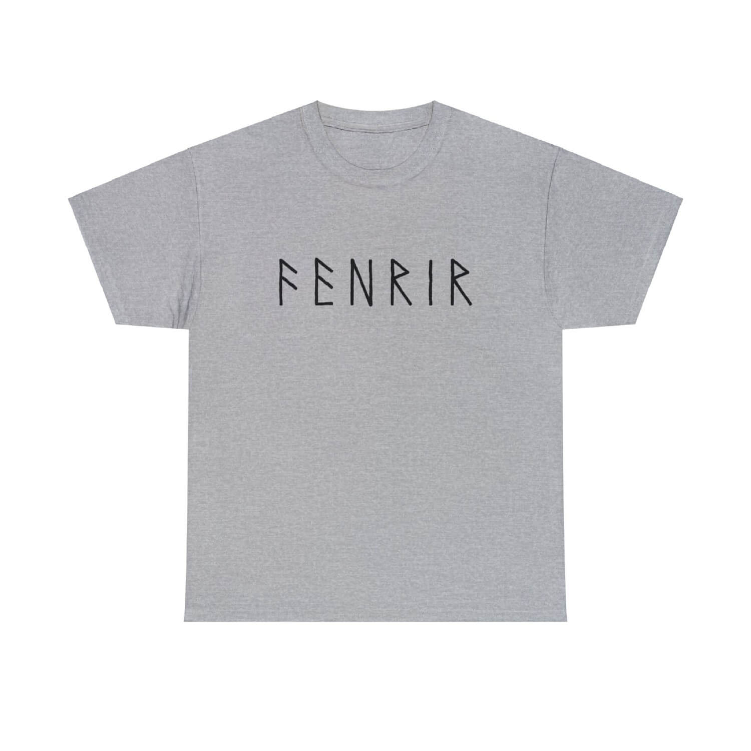 Fenrir Viking T Shirt in Norse Runes Style The Norse Wind