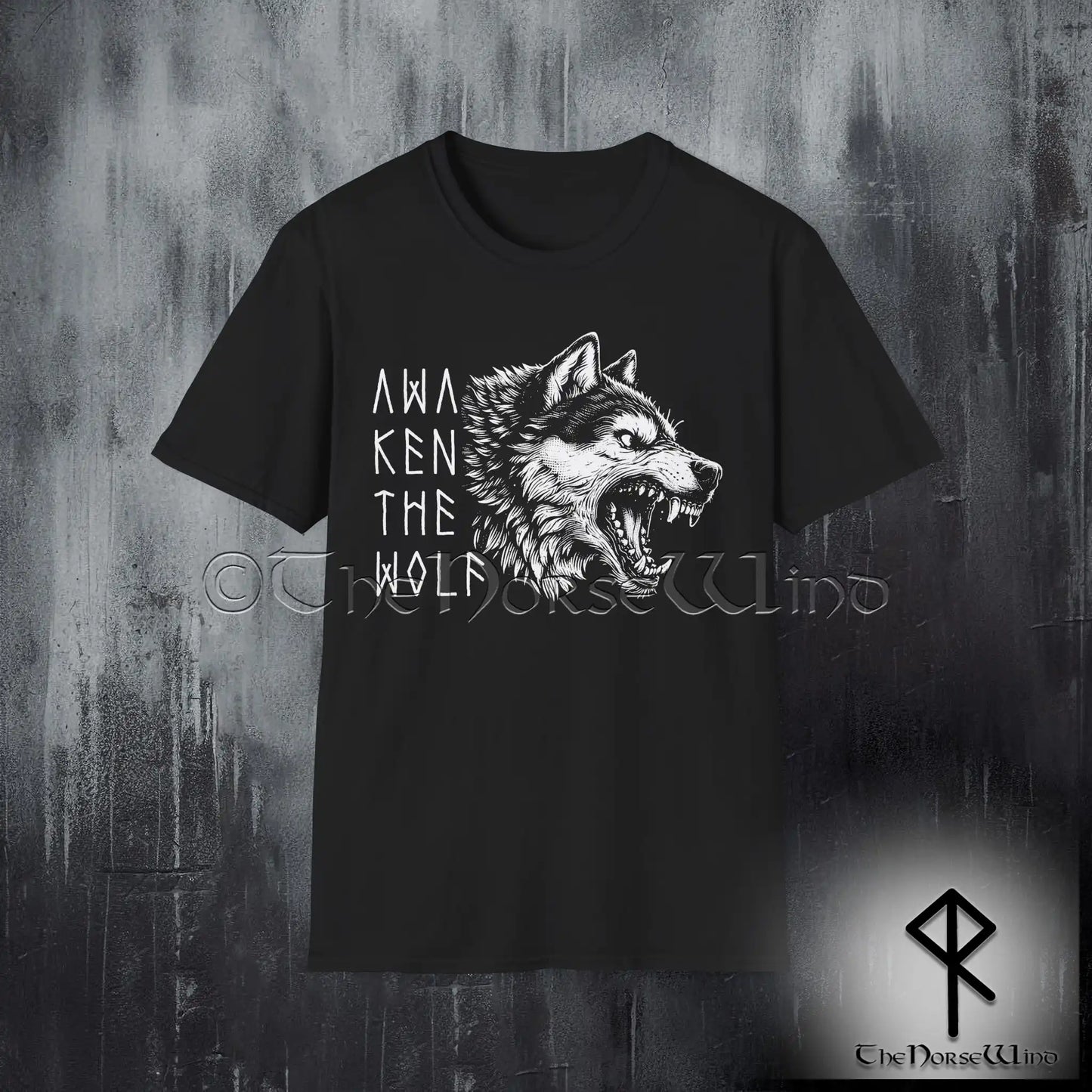 Fenrir Wolf Viking T-Shirt – Awaken the Wolf Norse Mythology Tee