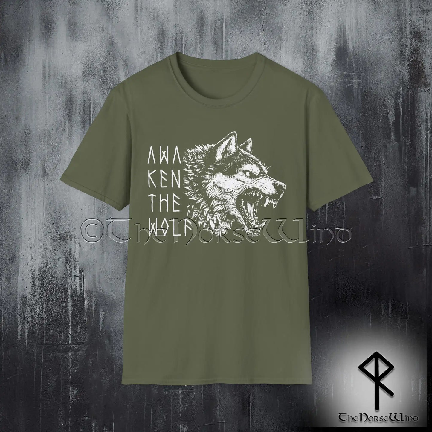 Fenrir Wolf Viking T-Shirt – Awaken the Wolf Norse Mythology Tee