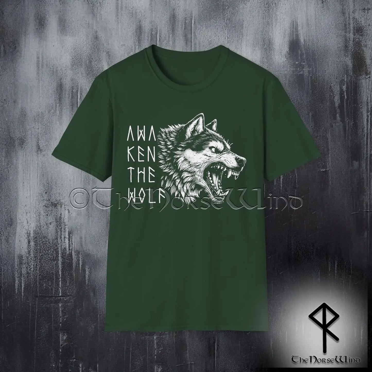 Fenrir Wolf Viking T-Shirt – Awaken the Wolf Norse Mythology Tee