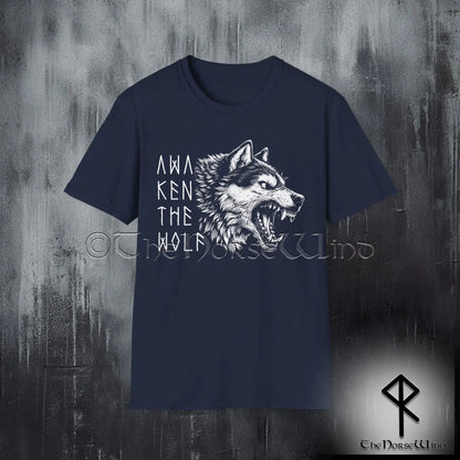 Fenrir Wolf Viking T-Shirt – Awaken the Wolf Norse Mythology Tee