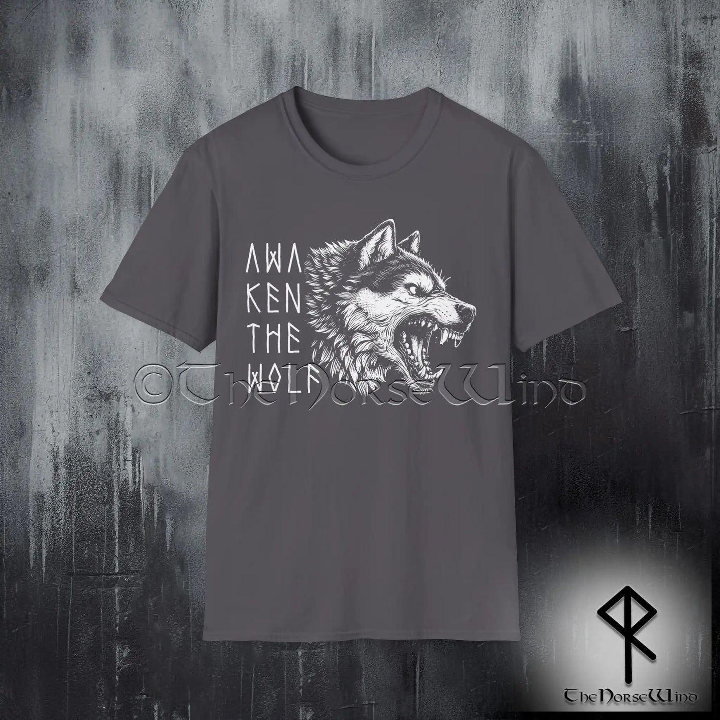 Fenrir Wolf Viking T-Shirt – Awaken the Wolf Norse Mythology Tee