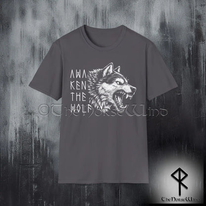 Fenrir Wolf Viking T-Shirt – Awaken the Wolf Norse Mythology Tee