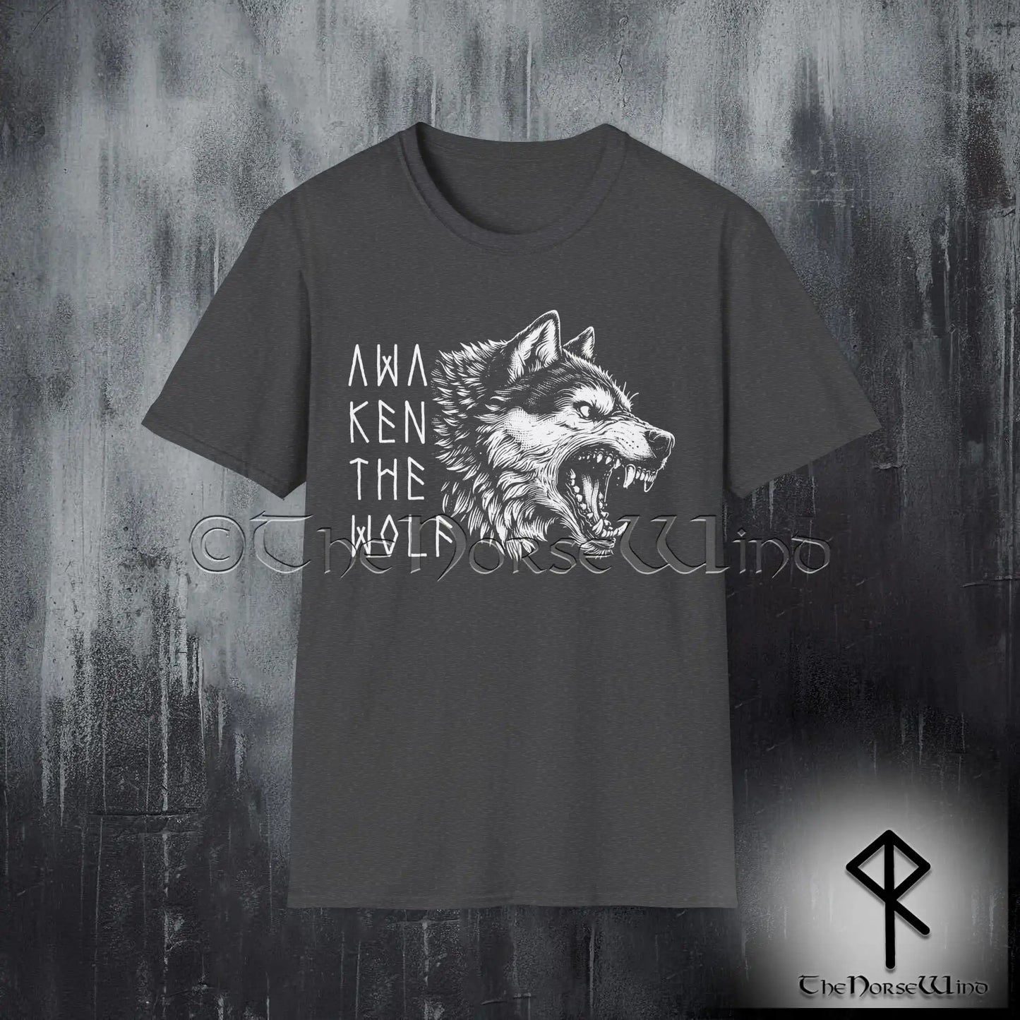 Fenrir Wolf Viking T-Shirt – Awaken the Wolf Norse Mythology Tee