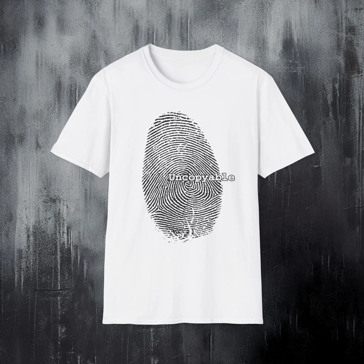 Alternative Fingerprint T-Shirt – Uncopyable Rebellious Identity Grunge Goth Tee