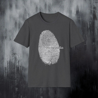 Alternative Fingerprint T-Shirt – Uncopyable Rebellious Identity Grunge Goth Tee