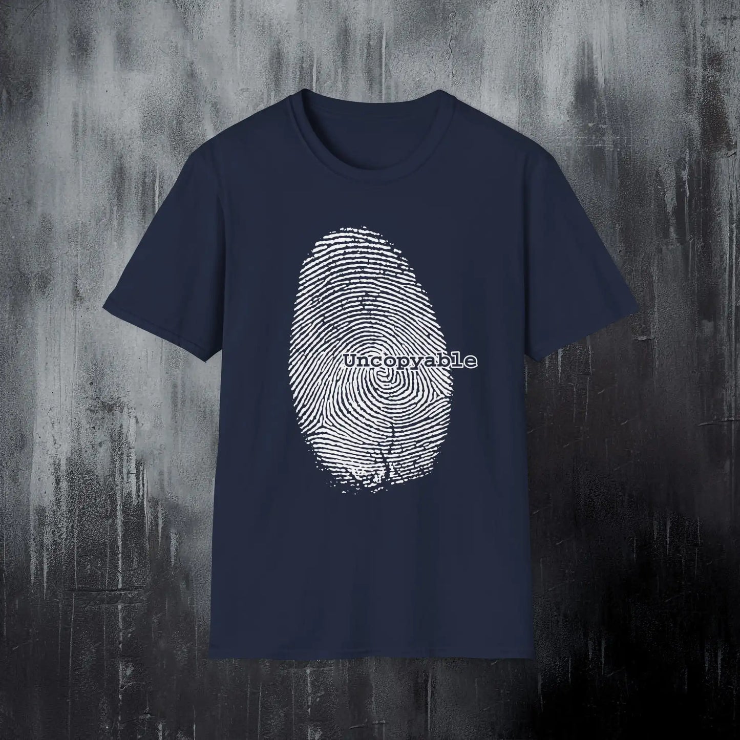 Alternative Fingerprint T-Shirt – Uncopyable Rebellious Identity Grunge Goth Tee