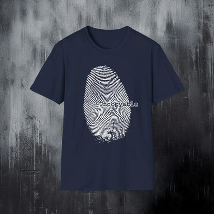 Alternative Fingerprint T-Shirt – Uncopyable Rebellious Identity Grunge Goth Tee