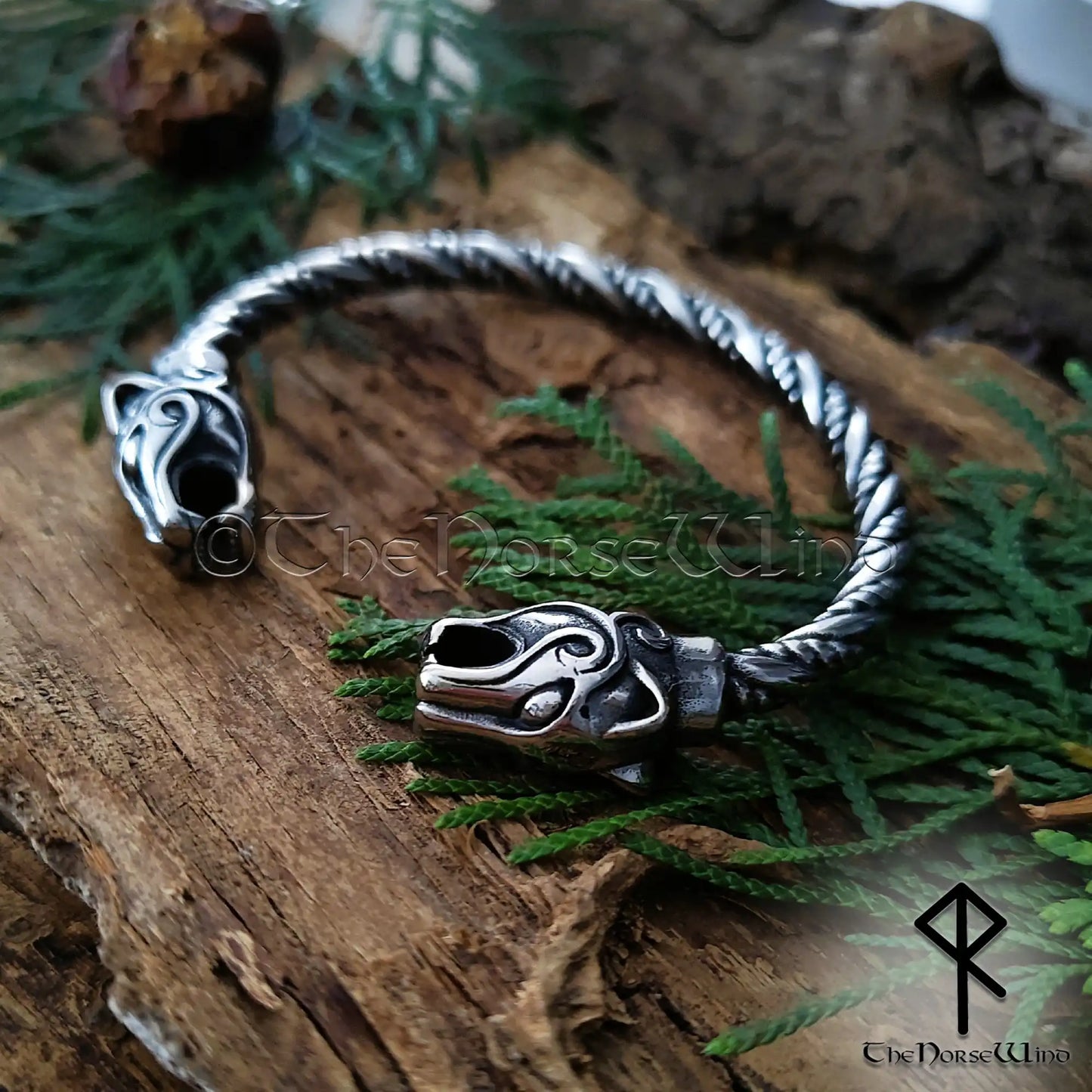 Freya’s Cats Viking Bracelet – Stainless Steel Arm Ring