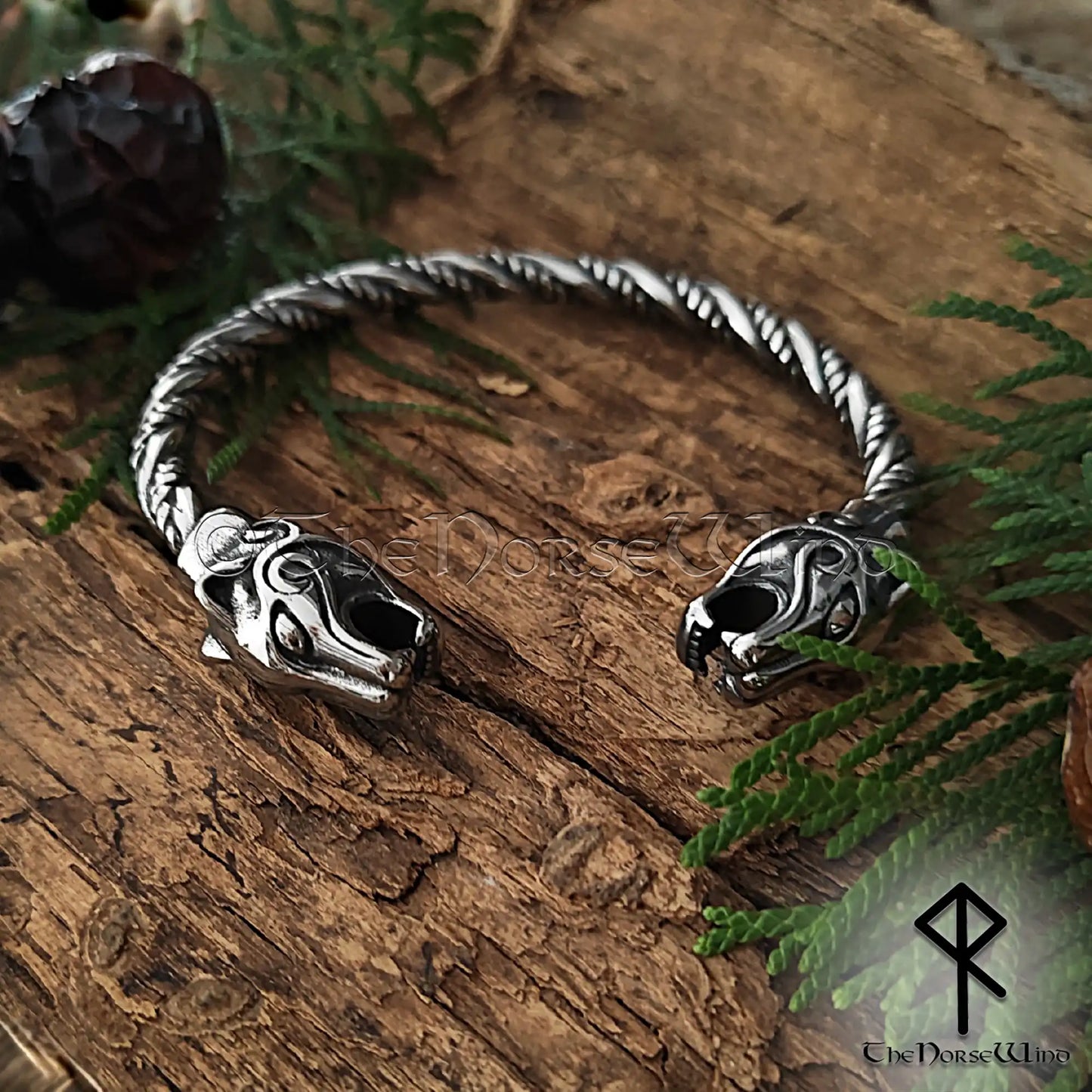 Freya’s Cats Viking Bracelet – Stainless Steel Arm Ring