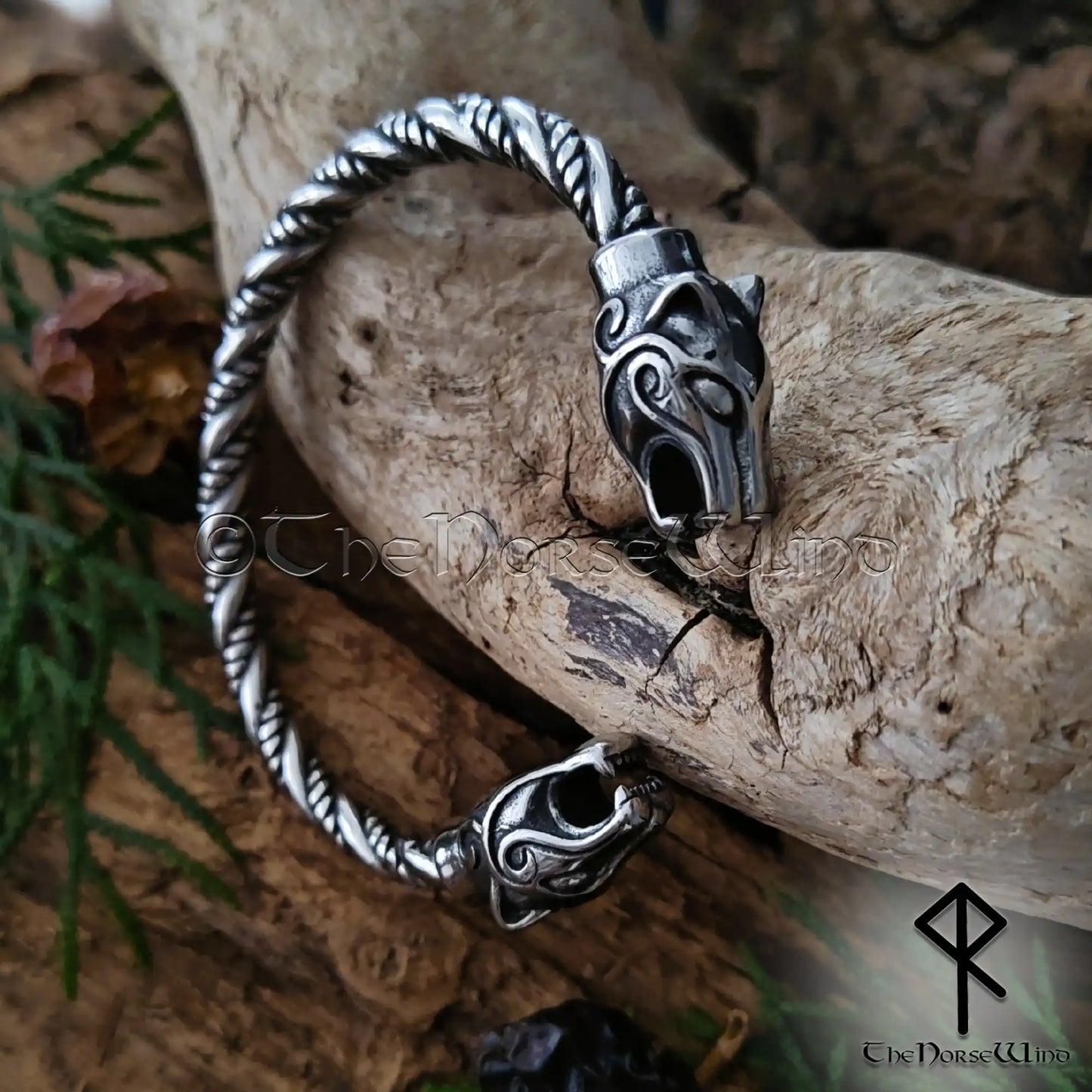 Freya’s Cats Viking Bracelet – Stainless Steel Arm Ring