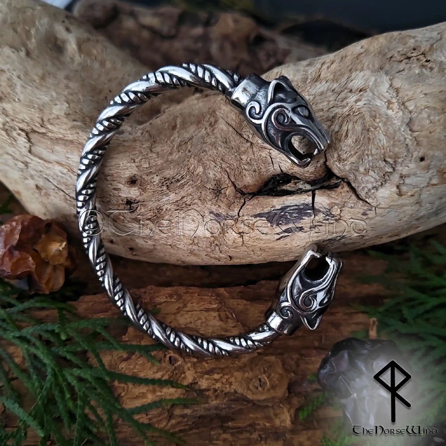 Freya’s Cats Viking Bracelet – Stainless Steel Arm Ring