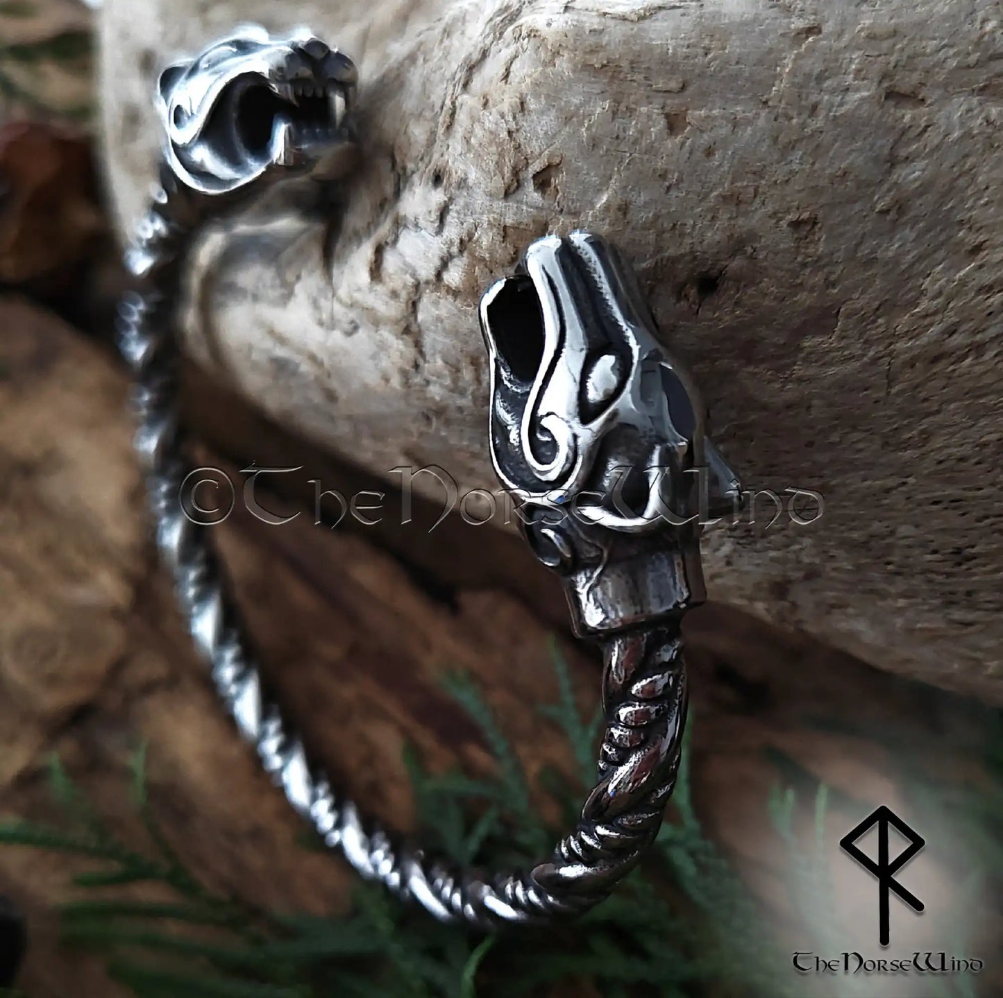 Freya’s Cats Viking Bracelet – Stainless Steel Arm Ring