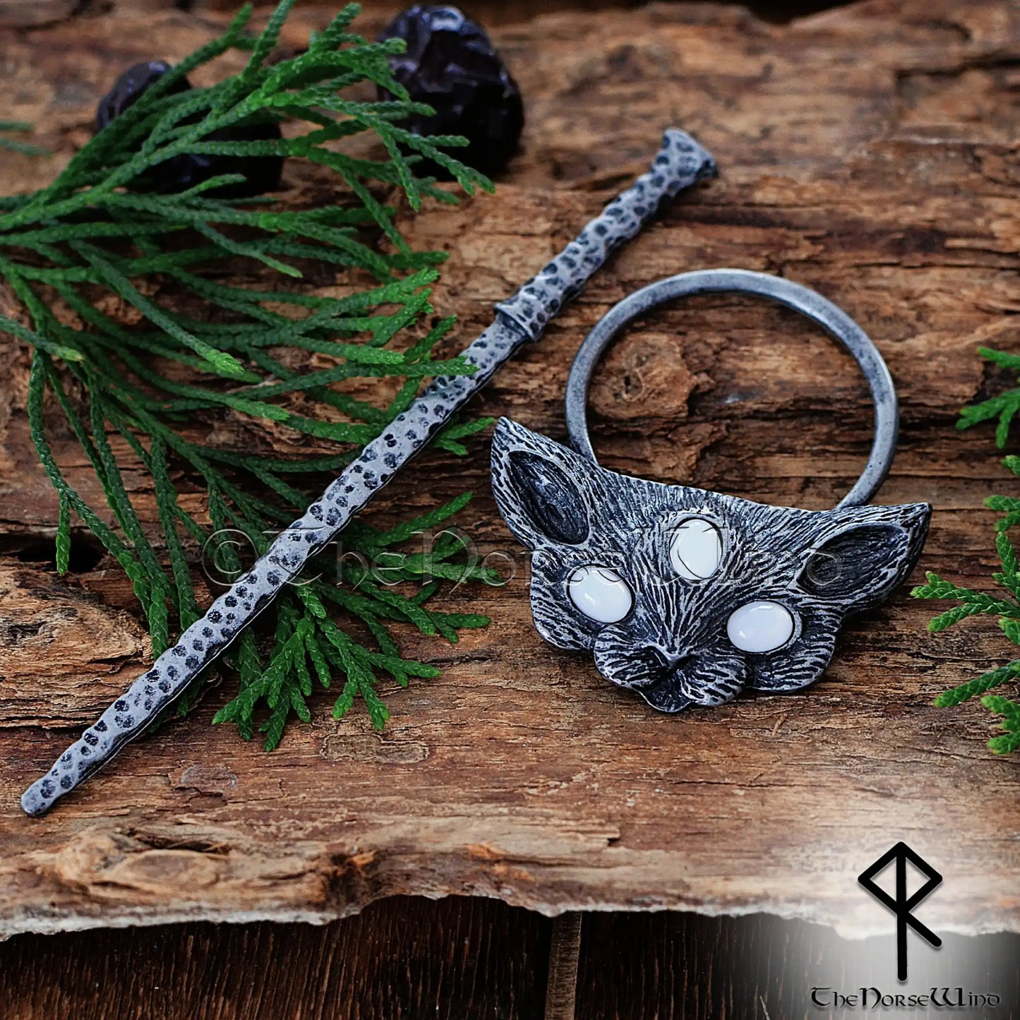Freya’s Cat Viking Hairpin
