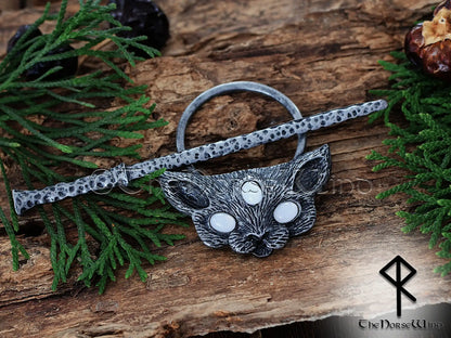 Freya’s Cat Viking Hairpin