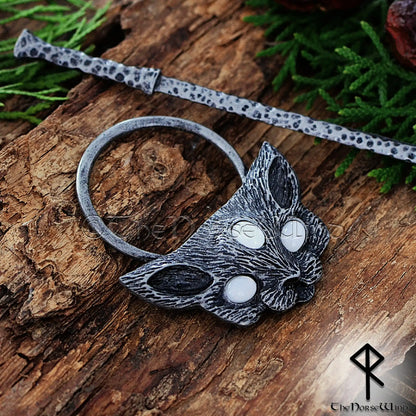 Freya’s Cat Viking Hairpin