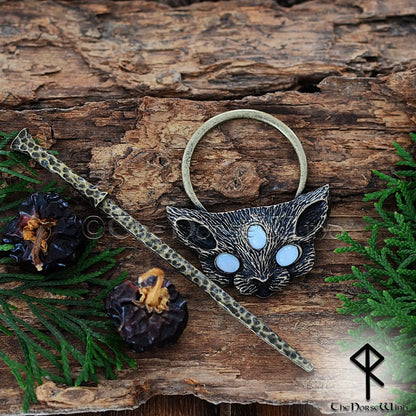 Freya’s Cat Viking Hairpin