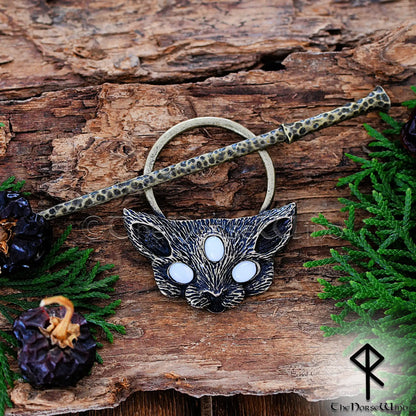 Freya’s Cat Viking Hairpin