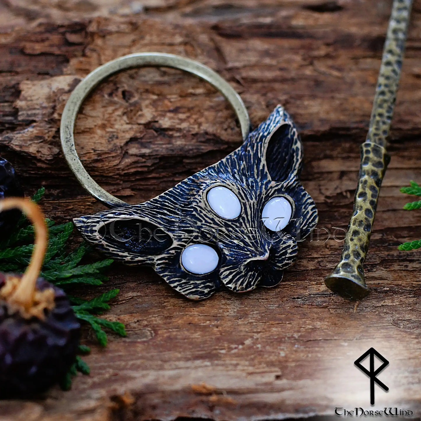 Freya’s Cat Viking Hairpin