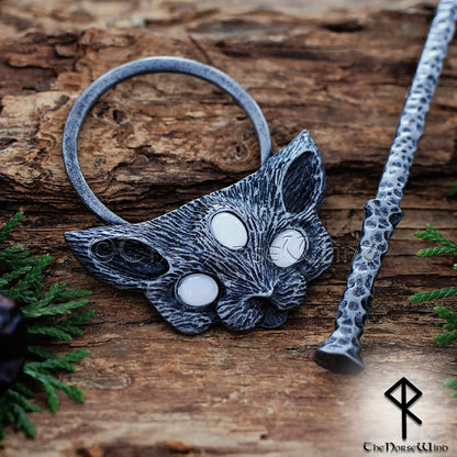 Freya’s Cat Viking Hairpin