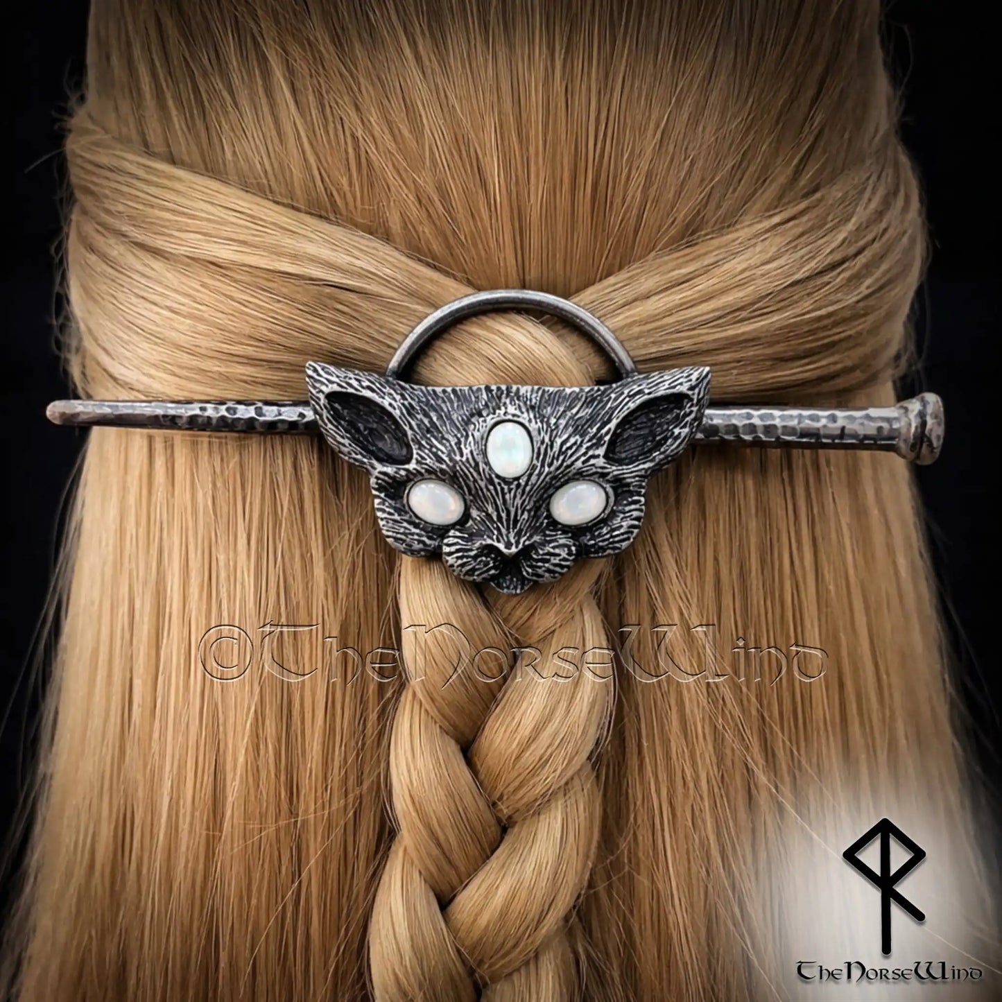 Freya’s Cat Viking Hairpin