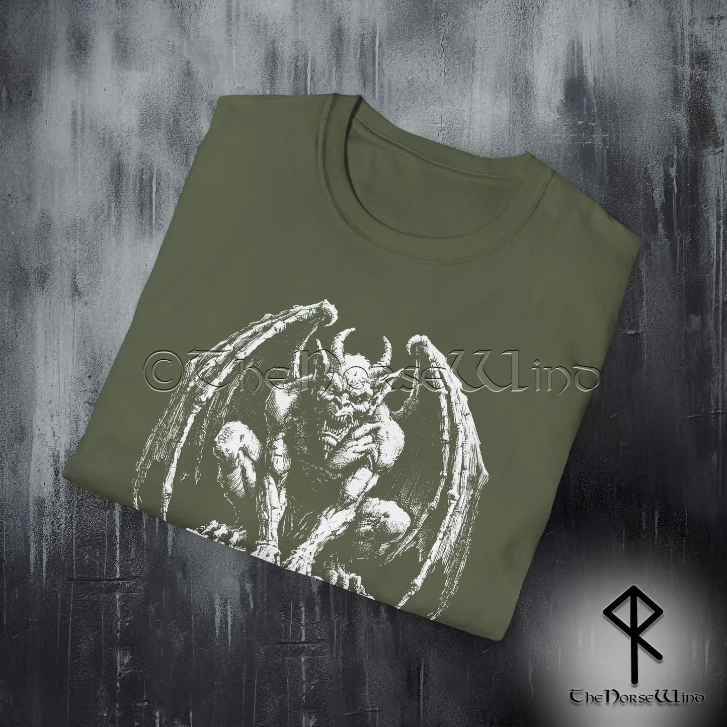 Gargoyle T-Shirt – Gothic Guardian Dark Fantasy Medieval Shirt