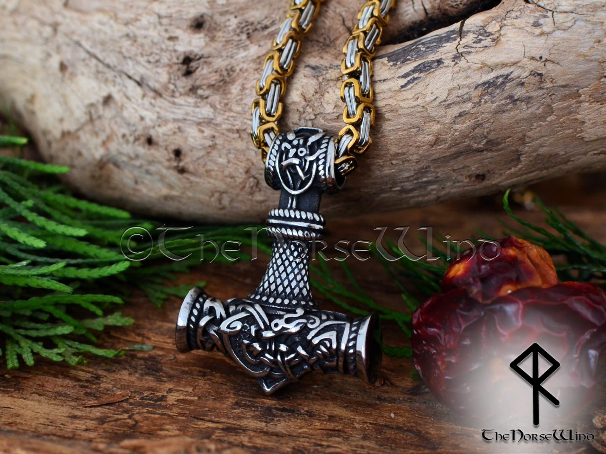 Buy Thors Hammer Necklace Silver Thors Hammer Pendant Necklace Mjolnir  Plain Thors Hammer Online in India - Etsy
