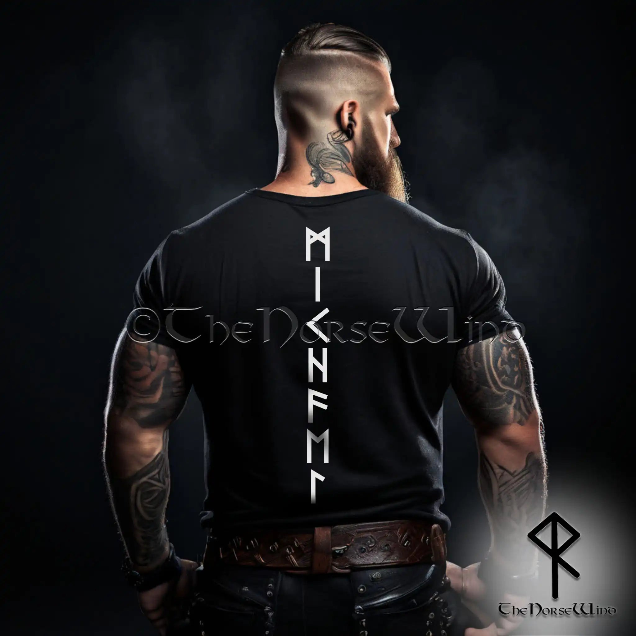 Viking Rune Brand Custom Viking Runes T-Shirt, Personalized Futhark Rune Tee ...