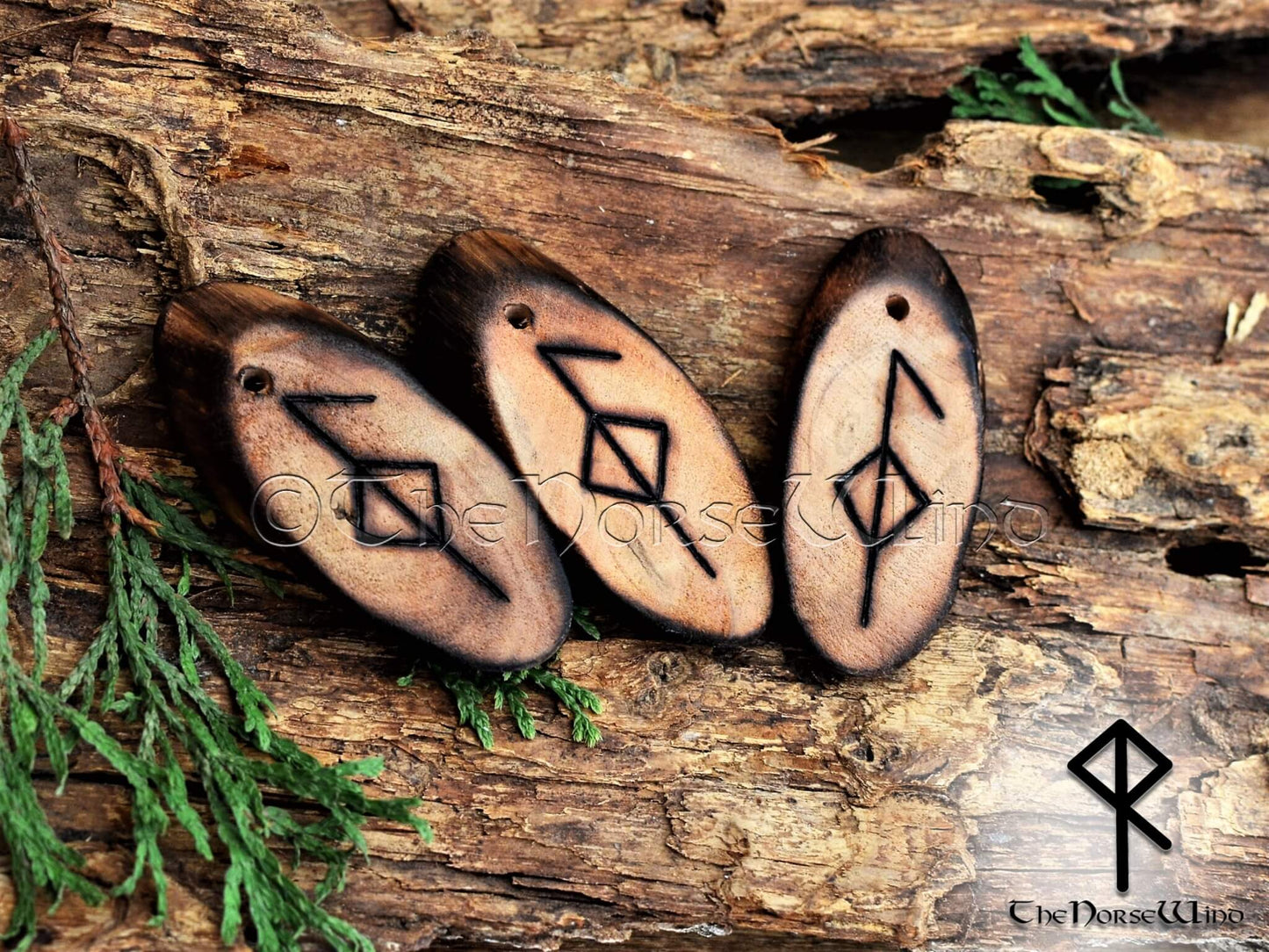 Viking Runes Good Health Amulet, Norse Healing Talisman