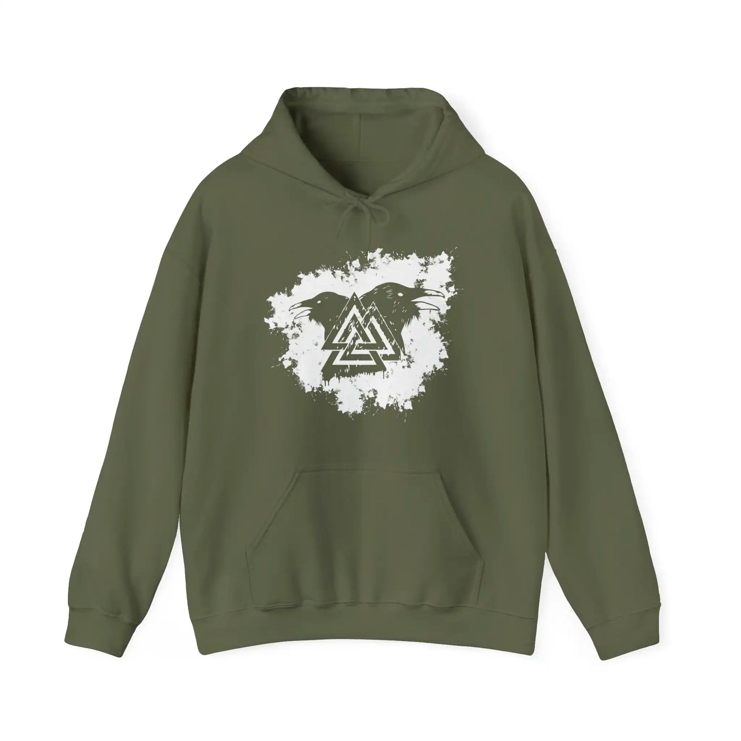 Odin's Ravens & Valknut Viking Hoodie, Norse Warriors Sweatshirt