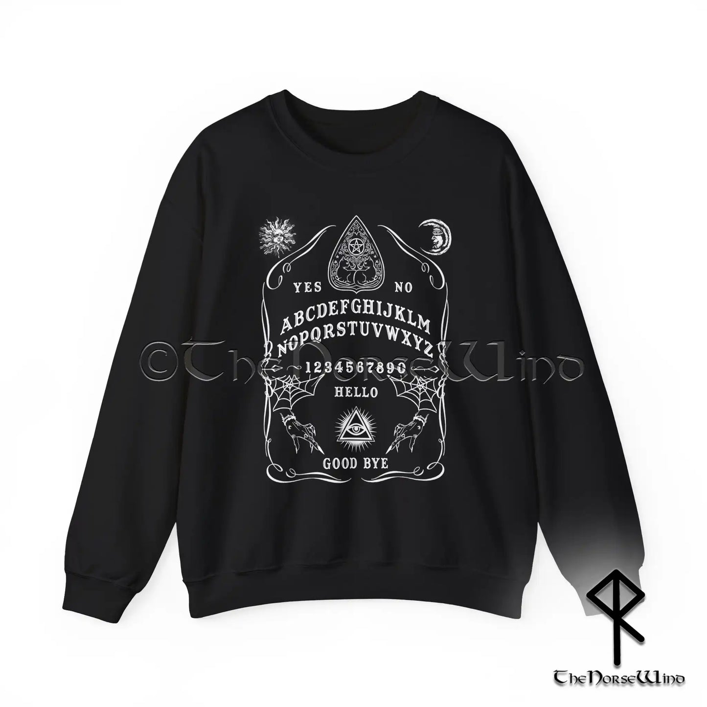 Ouija Board Sweatshirt - Wiccan Spirit Board Pullover