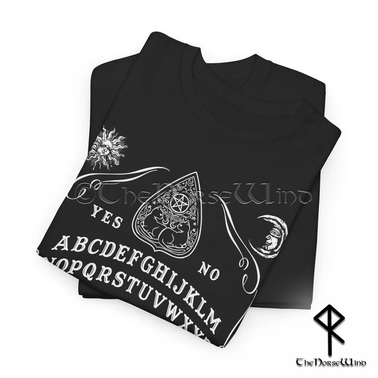 Ouija Board T-Shirt, Schwarzes Gothic T-Shirt, Wicca Kleidung Unisex S-5XL