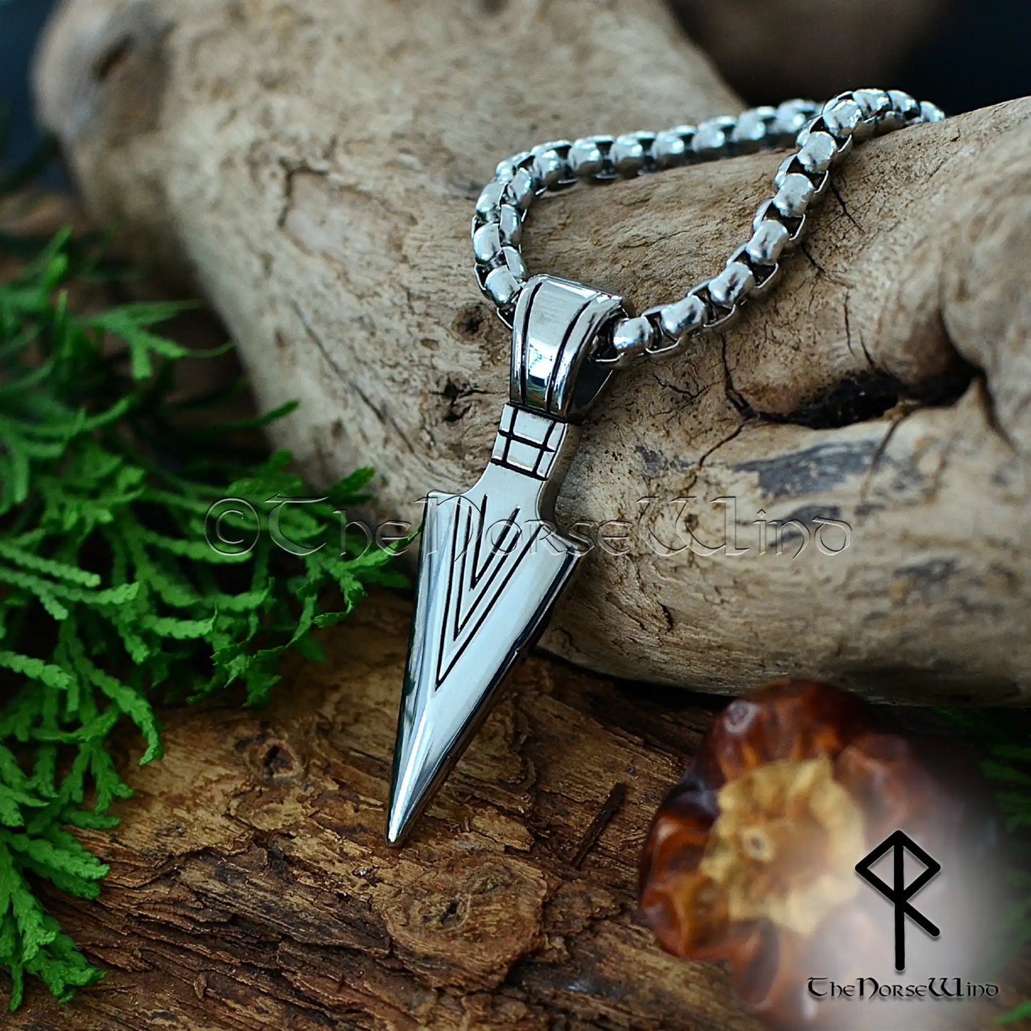 Gungnir Odin Spear Necklace – Stainless Steel Viking Pendant