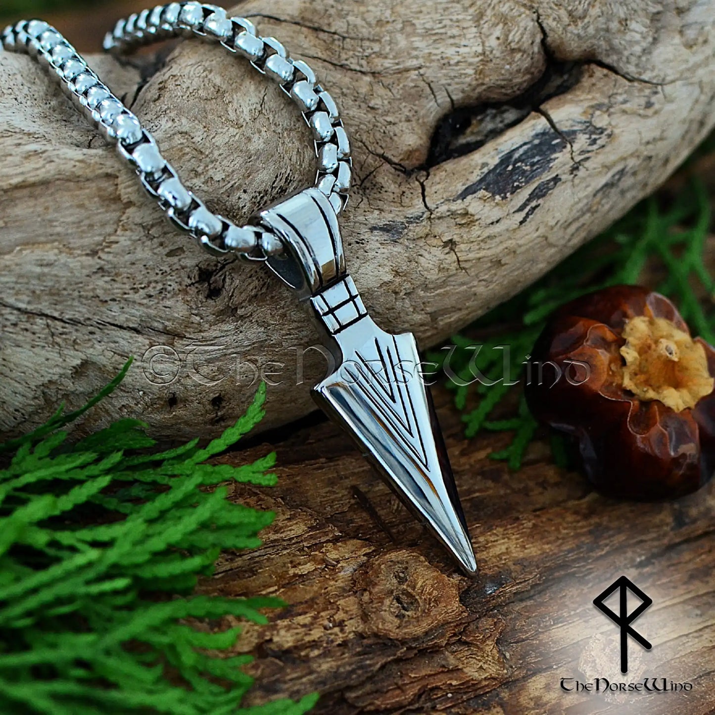 Gungnir Odin Spear Necklace – Stainless Steel Viking Pendant