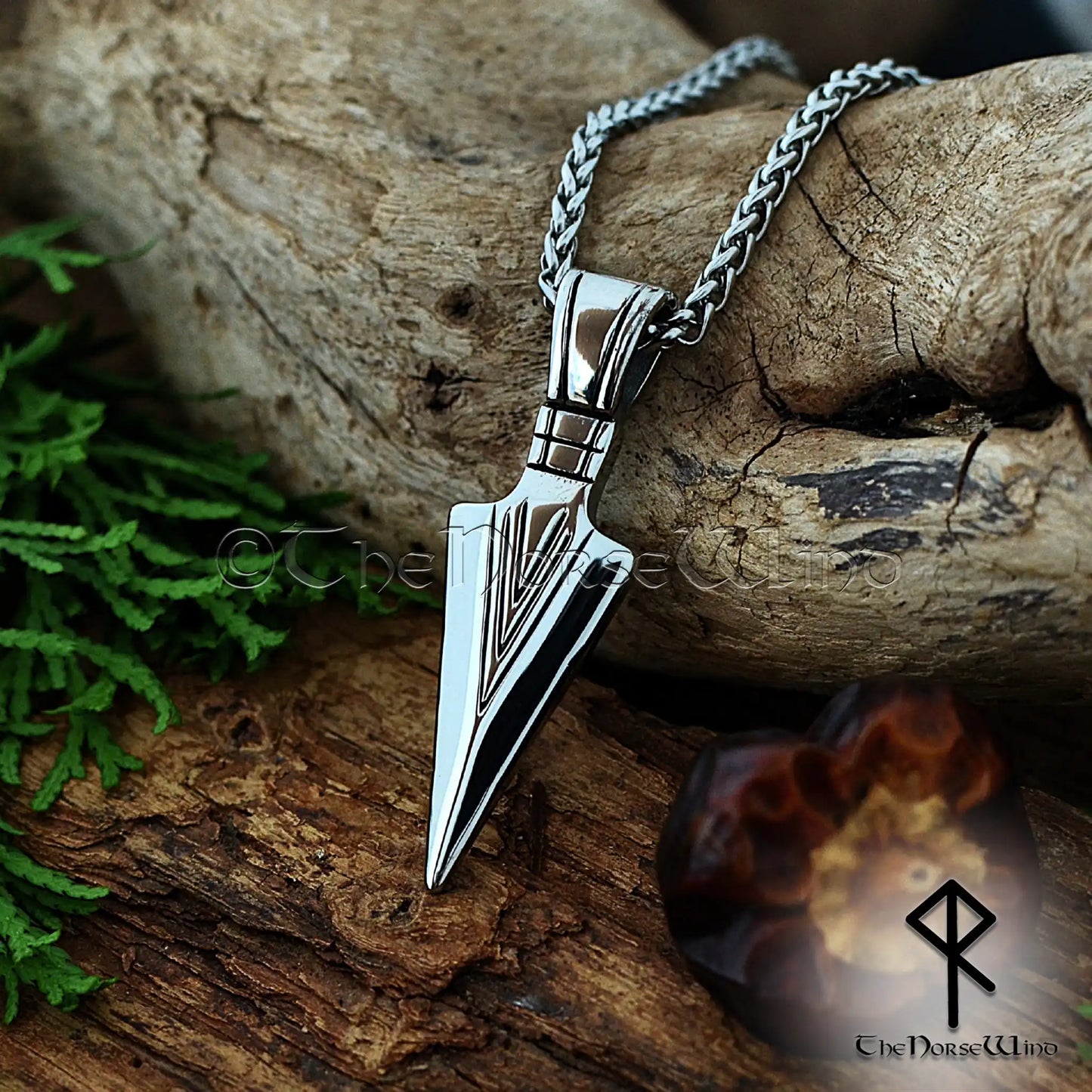 Gungnir Odin Spear Necklace – Stainless Steel Viking Pendant