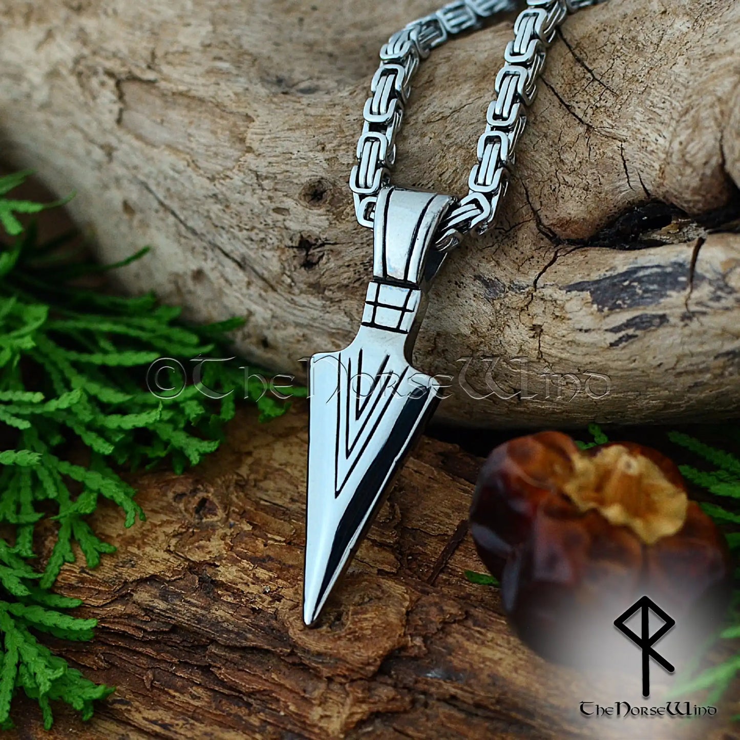 Gungnir Odin Spear Necklace – Stainless Steel Viking Pendant