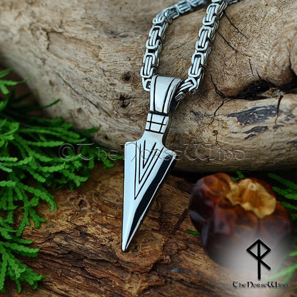 Gungnir Odin Spear Necklace – Stainless Steel Viking Pendant