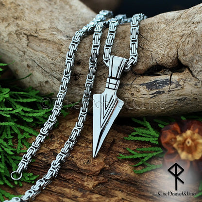 Gungnir Odin Spear Necklace – Stainless Steel Viking Pendant