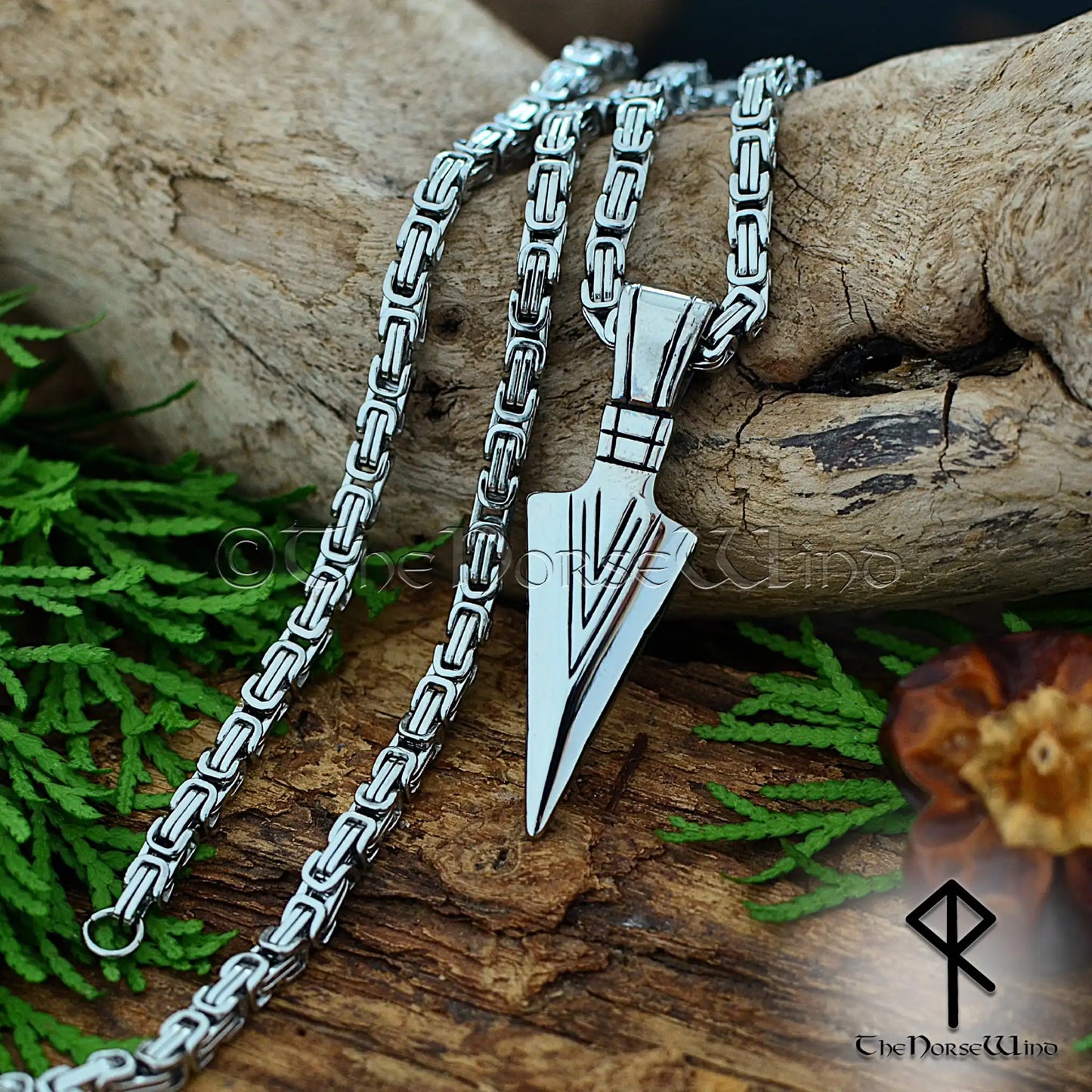 Gungnir Odin Spear Necklace – Stainless Steel Viking Pendant