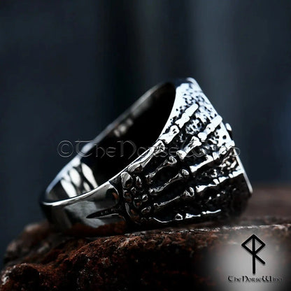 Gothic Pentagram Ring – 316L Stainless Steel Men’s Biker Signet