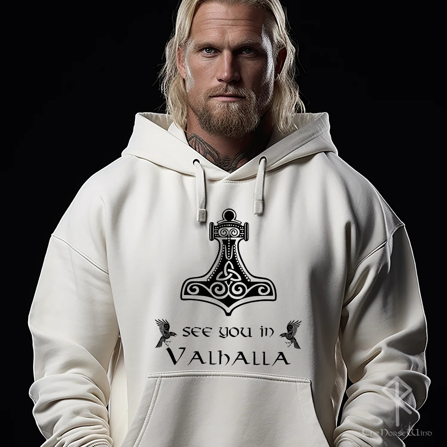 Thor s Hammer Hoodie Mjolnir Viking Sweatshirt TheNorseWind