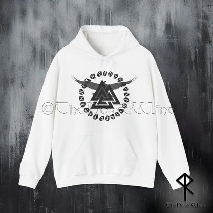 Valknut Viking Hoodie, Death Knot Runes Sweatshirt S-5XL