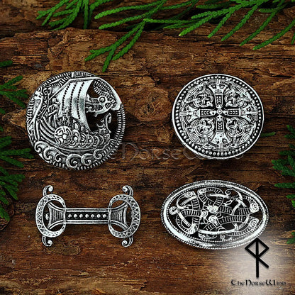 Authentic Viking Brooches, Jelling Style Norse Accessories