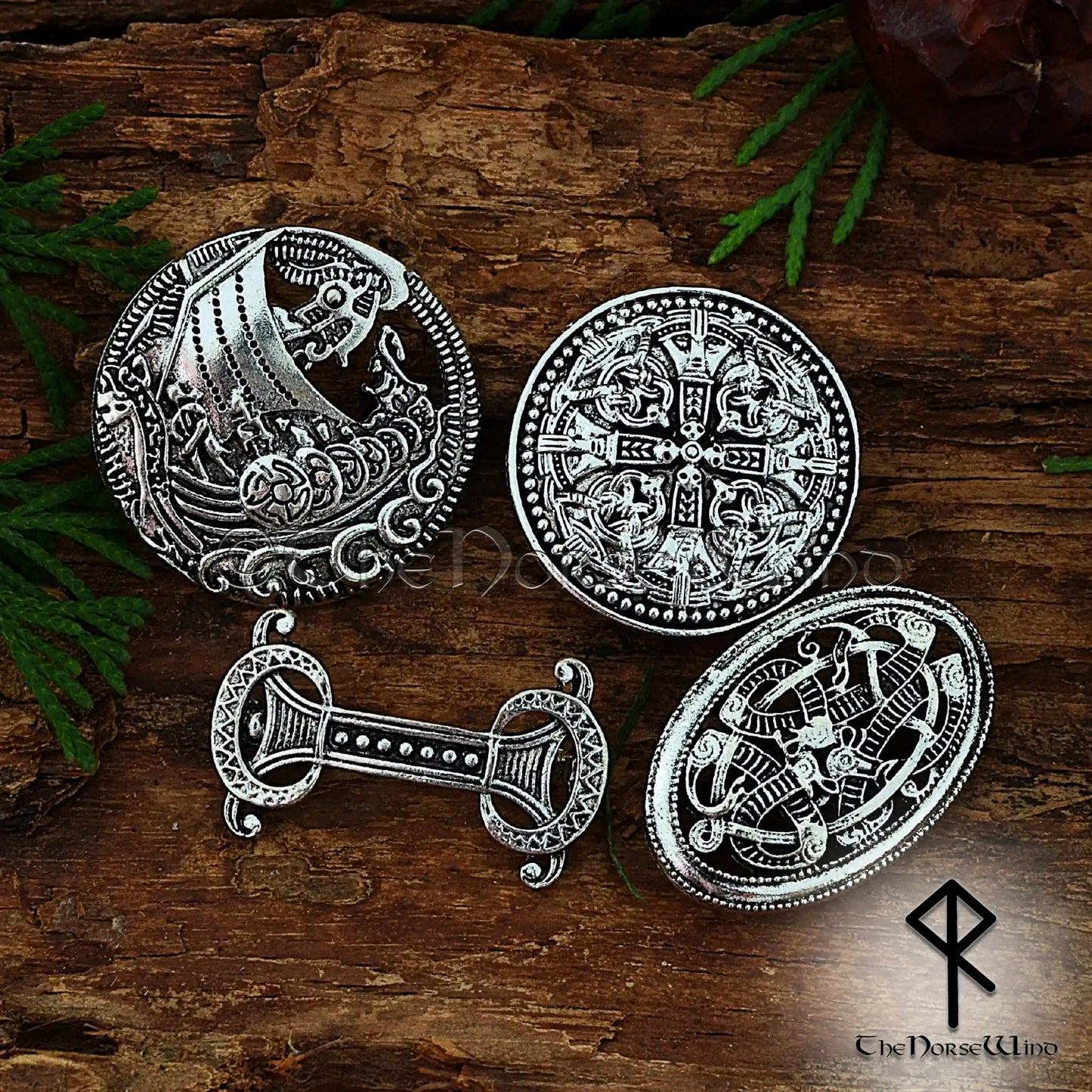 Authentic Viking Brooches, Jelling Style Norse Accessories