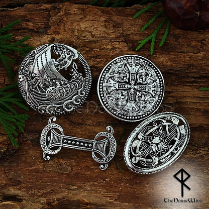 Authentic Viking Brooches, Jelling Style Norse Accessories