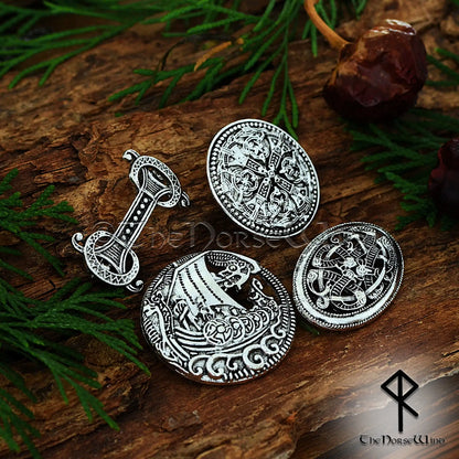 Authentic Viking Brooches, Jelling Style Norse Accessories