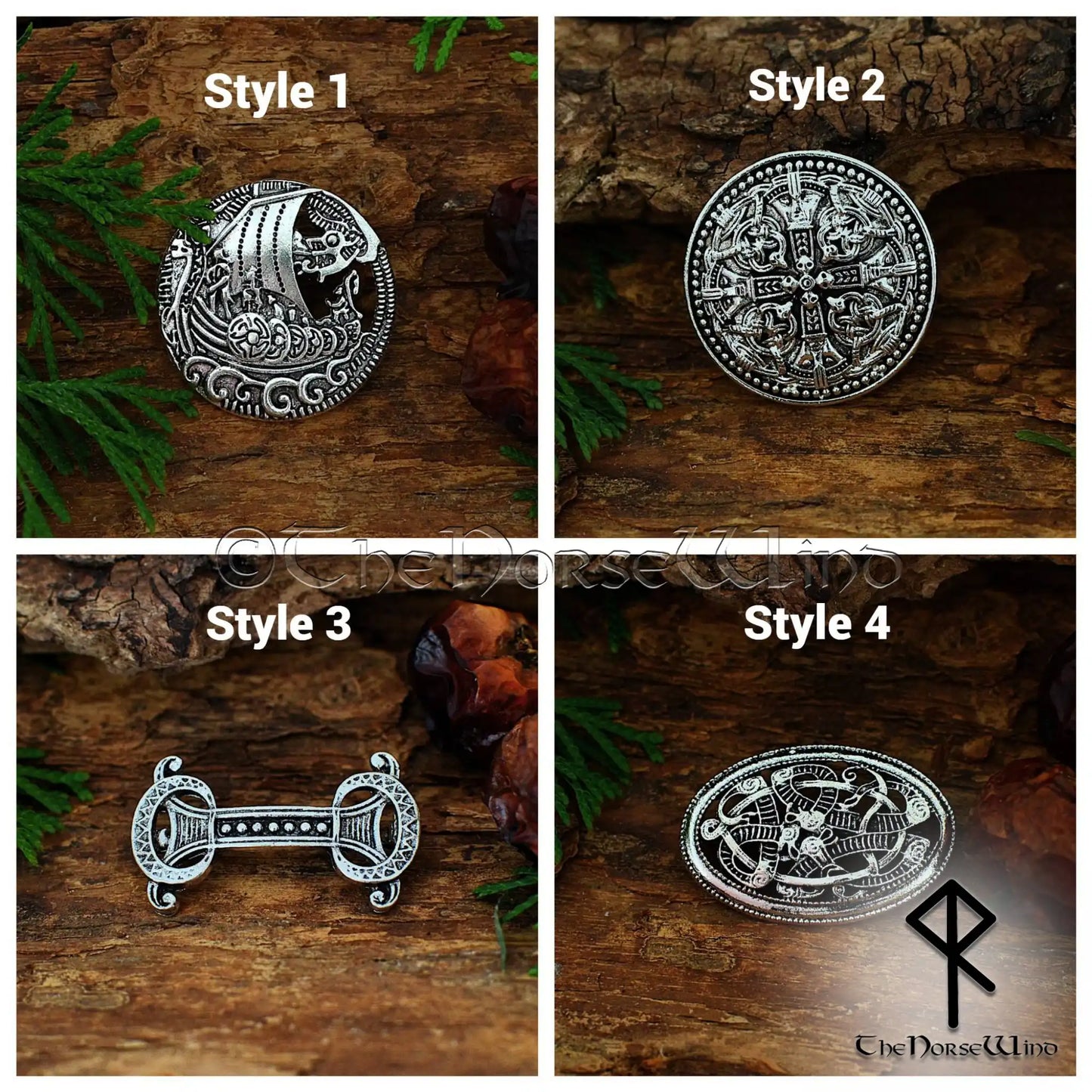 Authentic Viking Brooches, Jelling Style Norse Accessories